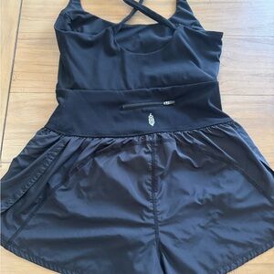 Free People Black Romper